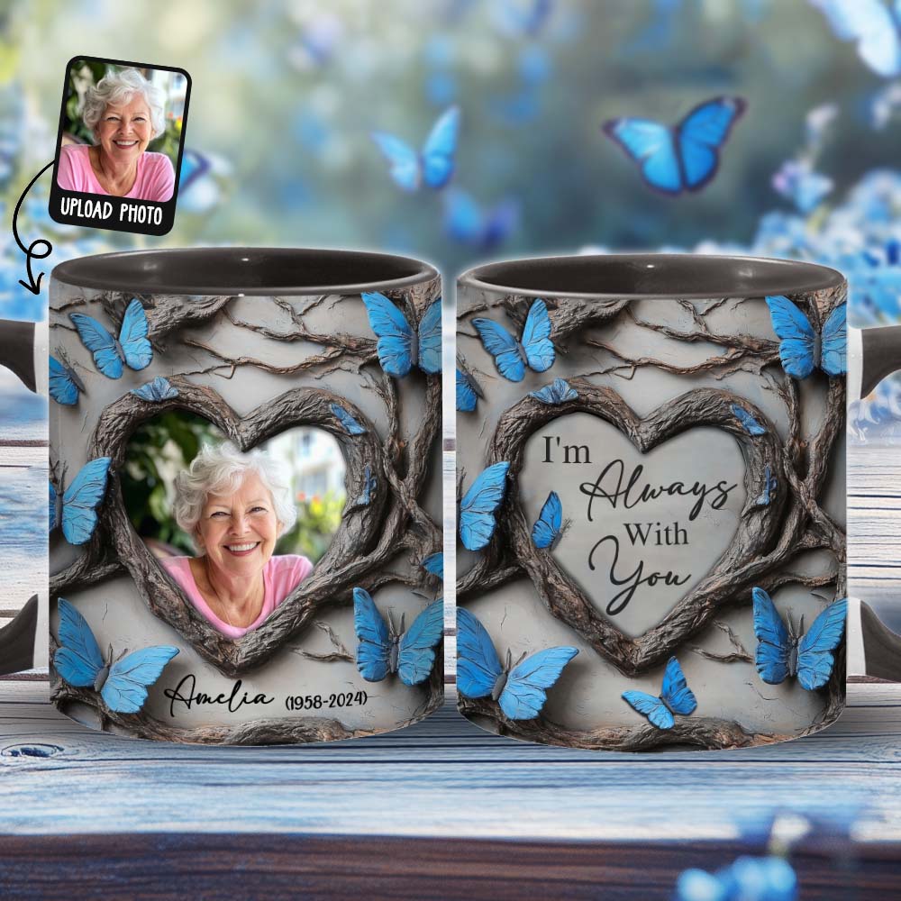 Ich bin immer bei dir – personalisierte Gedenktasse