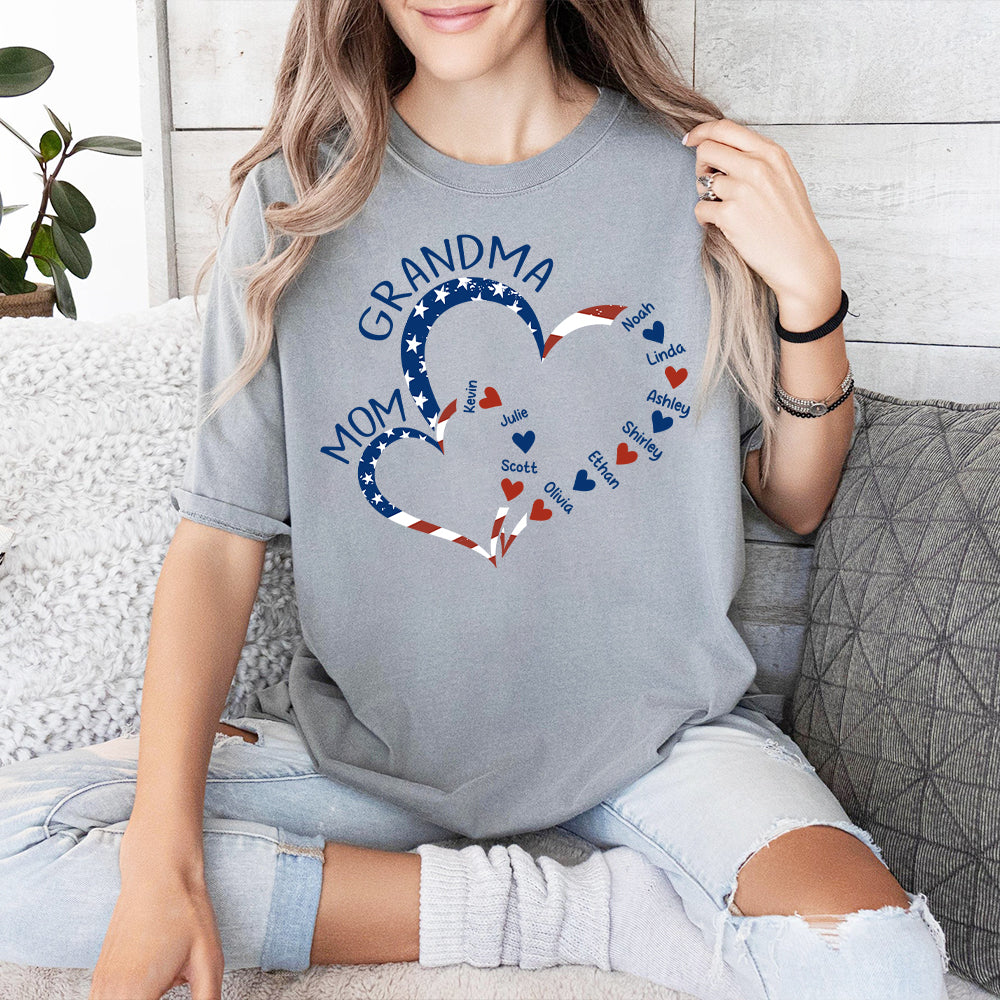 Erst Mama, jetzt Oma – Personalisiertes Oma-T-Shirt und Hoodie