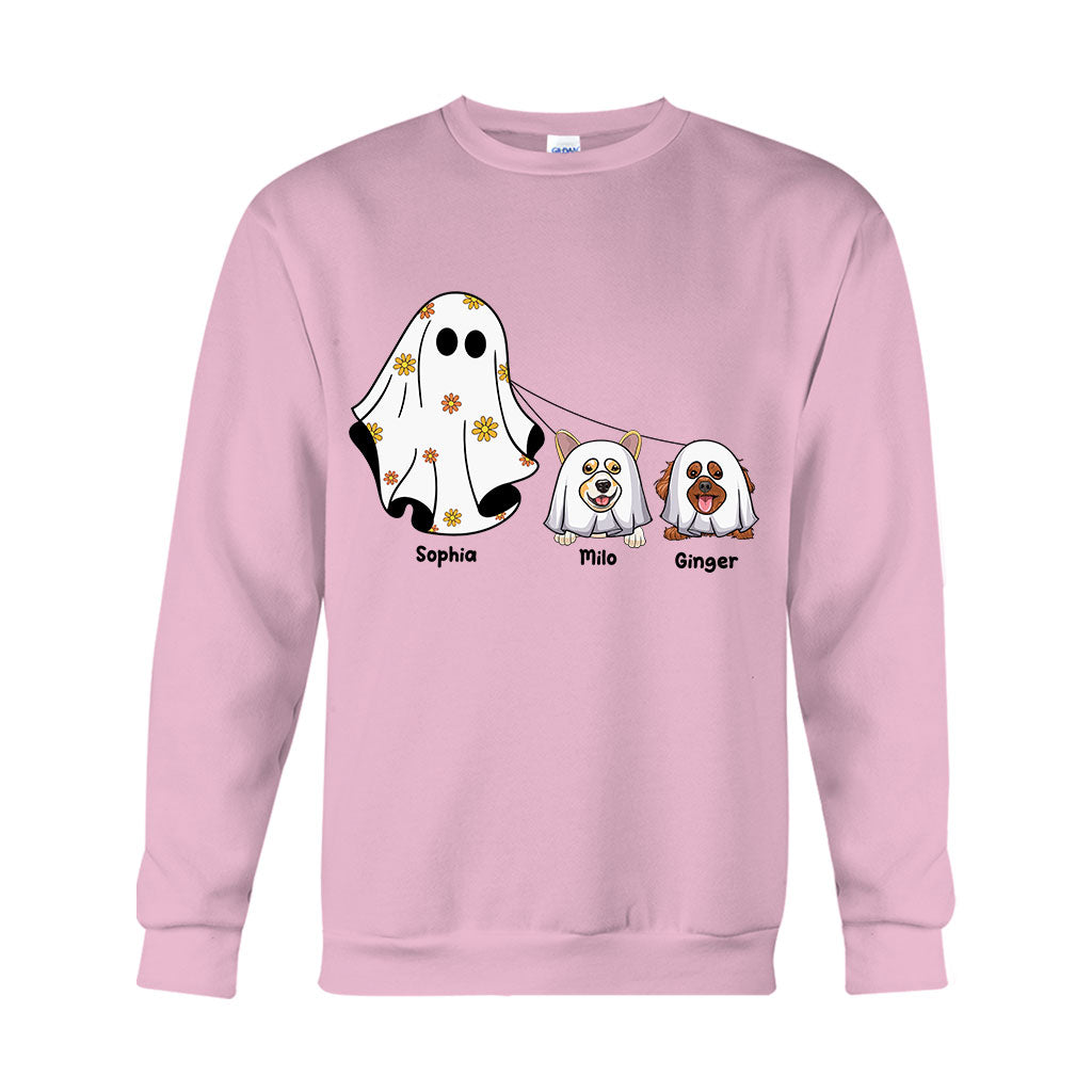 Niedliche Geister – Personalisiertes Hunde-T-Shirt und Hoodie
