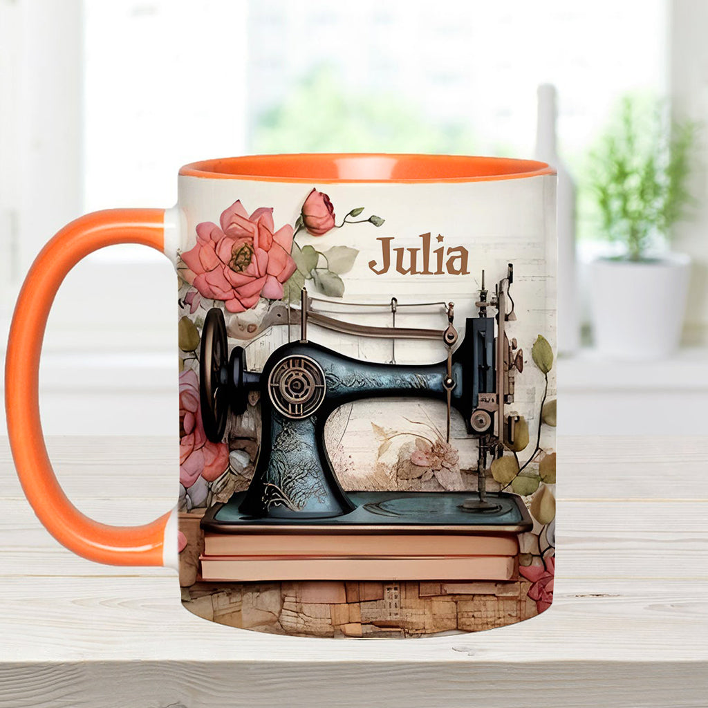 Sewing Machine - Personalized Sewing Accent Mug