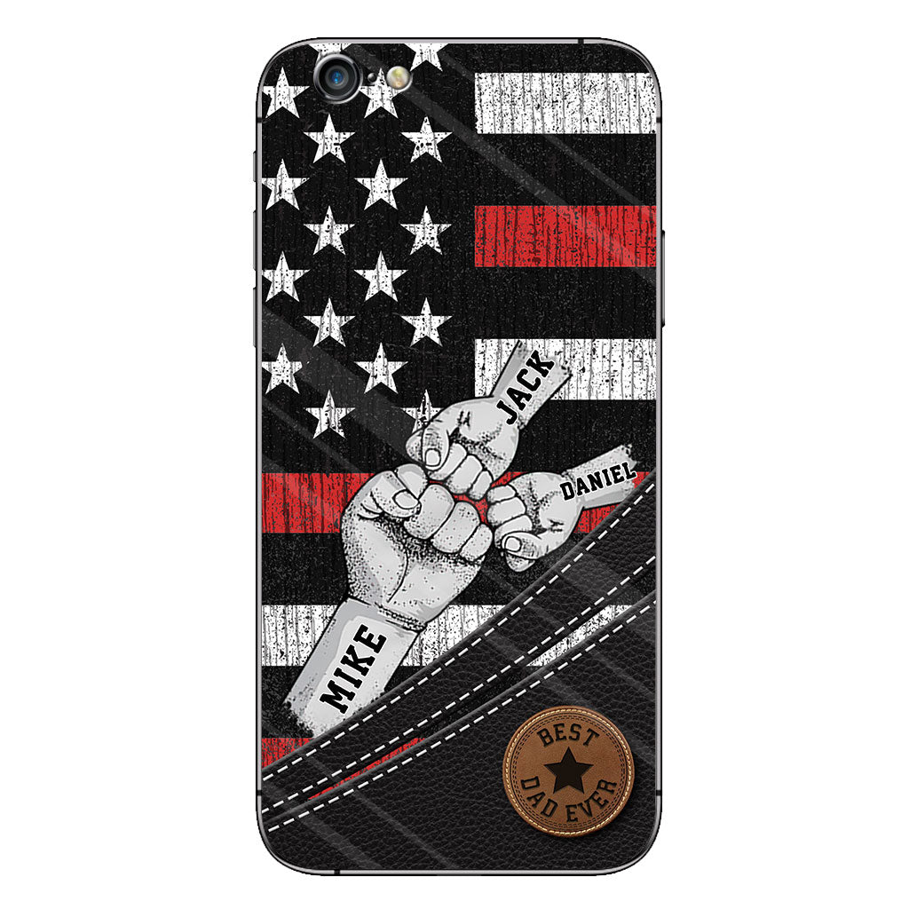 Wolfsrudel – Personalisierte Handyhülle für Väter