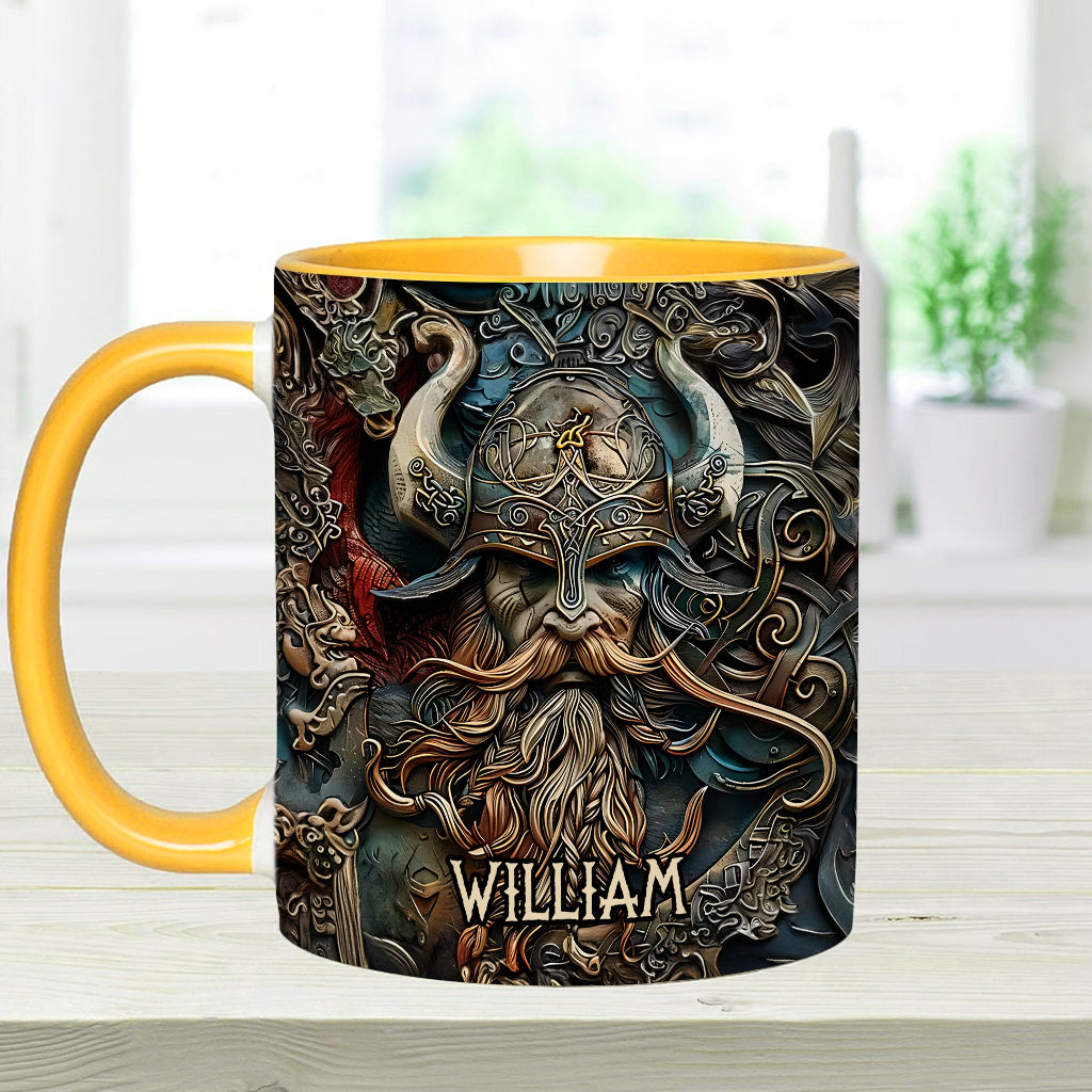 Vintage-Wikingerheld – Personalisierte Tasse mit Wikinger-Akzent