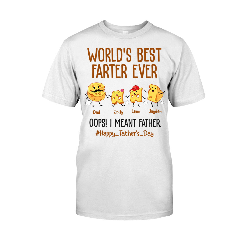 Der beste Furzer der Welt – Lustiger Käse – Personalisiertes Vater-T-Shirt und Hoodie