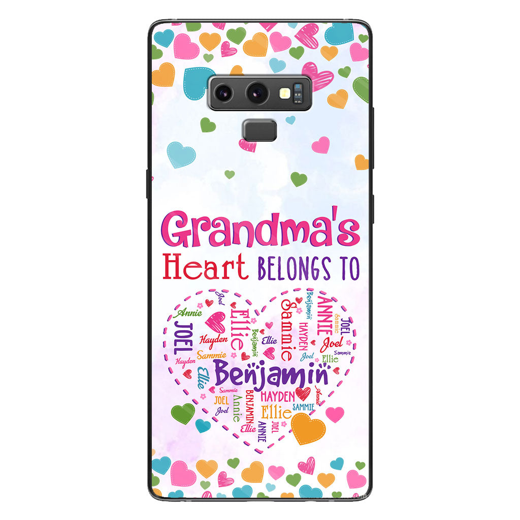 Grandma's Heart - Personalized Grandma Phone Case