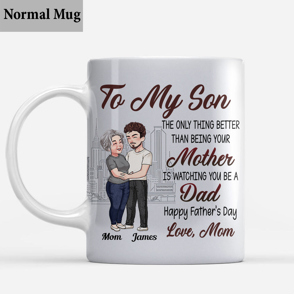 Alles Gute zum Vatertag, mein Sohn! – Personalisierte Vatertasse