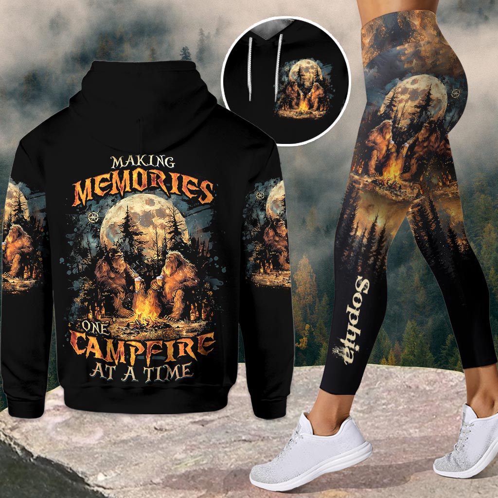 Making Memory One Campfire At A Time - Personalized Camping Hoodie and Leggings