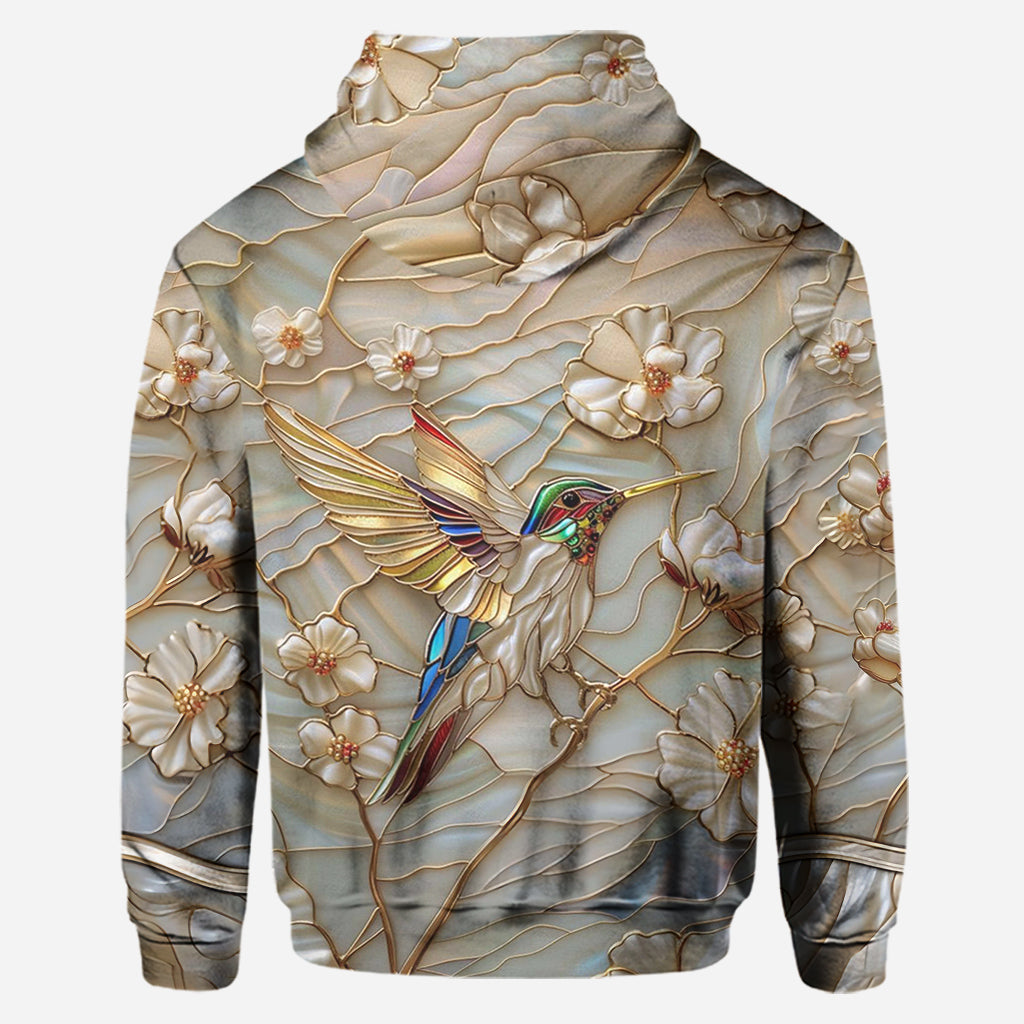 Beautiful Hummingbird - Personalized Hummingbird Hoodie and Leggings