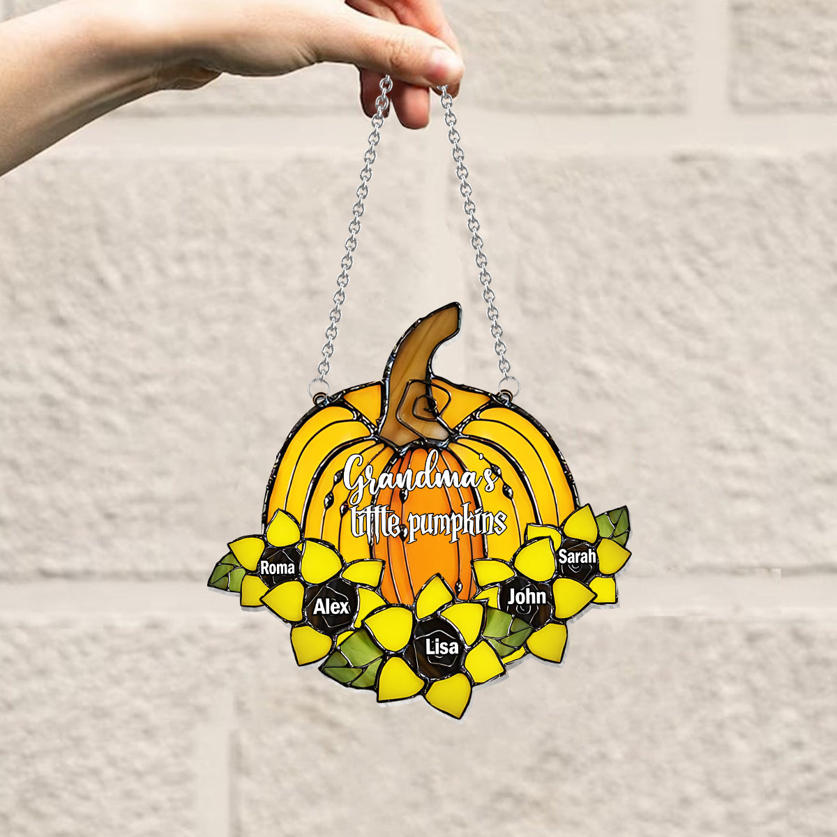 Tis The Season To Be - Personalized Grandma Window Hanging Suncatcher Ornament