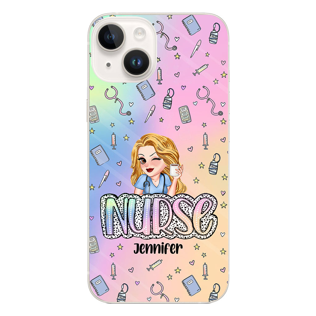 Nurse Life - Personalized Nurse Clear Phone Case