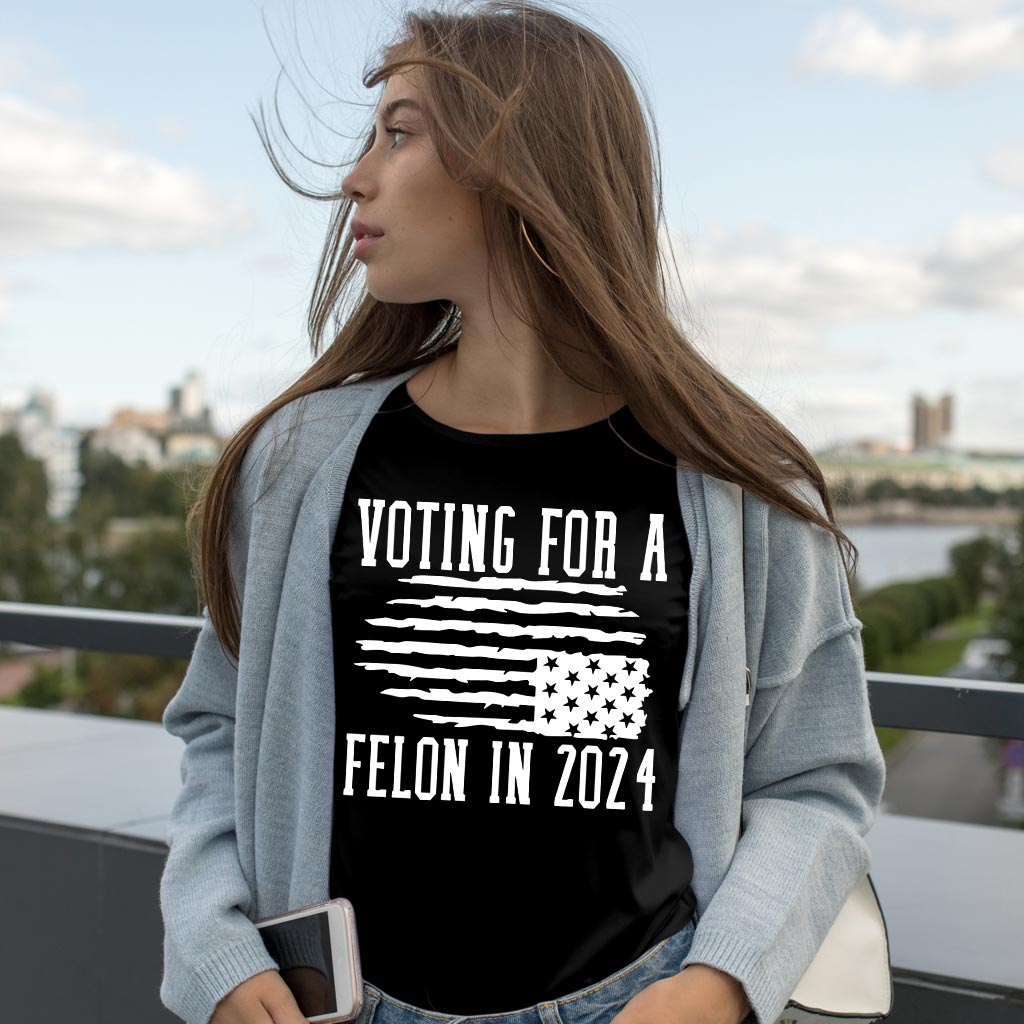 „Wähle den verurteilten Straftäter Trump 2024“-Shirt, „Nation in Distress“-Flagge-Shirt, „Wähle Trump“-Shirt, Gratis-Trump-Shirt, Trump-Unterstützer-Geschenk