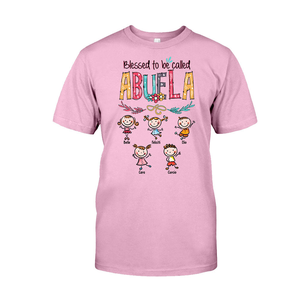 Dios Me Regaló Dos Títulos – Personalisiertes Oma-T-Shirt und Kapuzenpullover