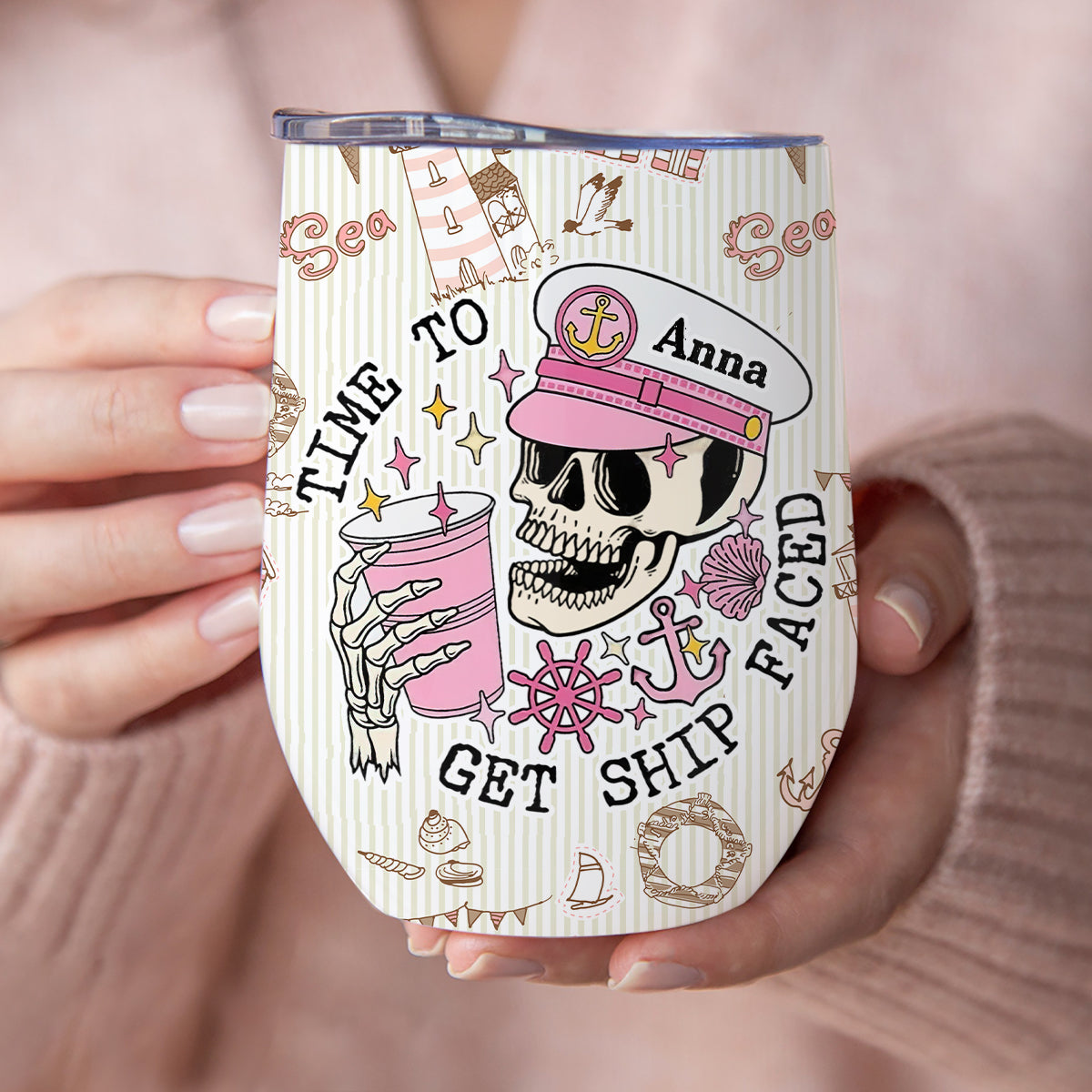 Zeit für Kreuzfahrt-Feeling – personalisierter Weinbecher