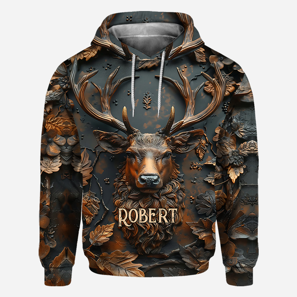 Cooles Hirsch-Shirt mit personalisiertem Jagdmotiv
