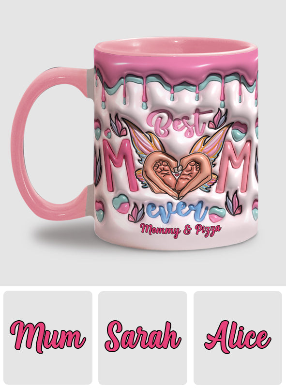 Beste Mama aller Zeiten – Schmetterlingsverwandlung – Personalisierte Tasse mit Muttermotiv