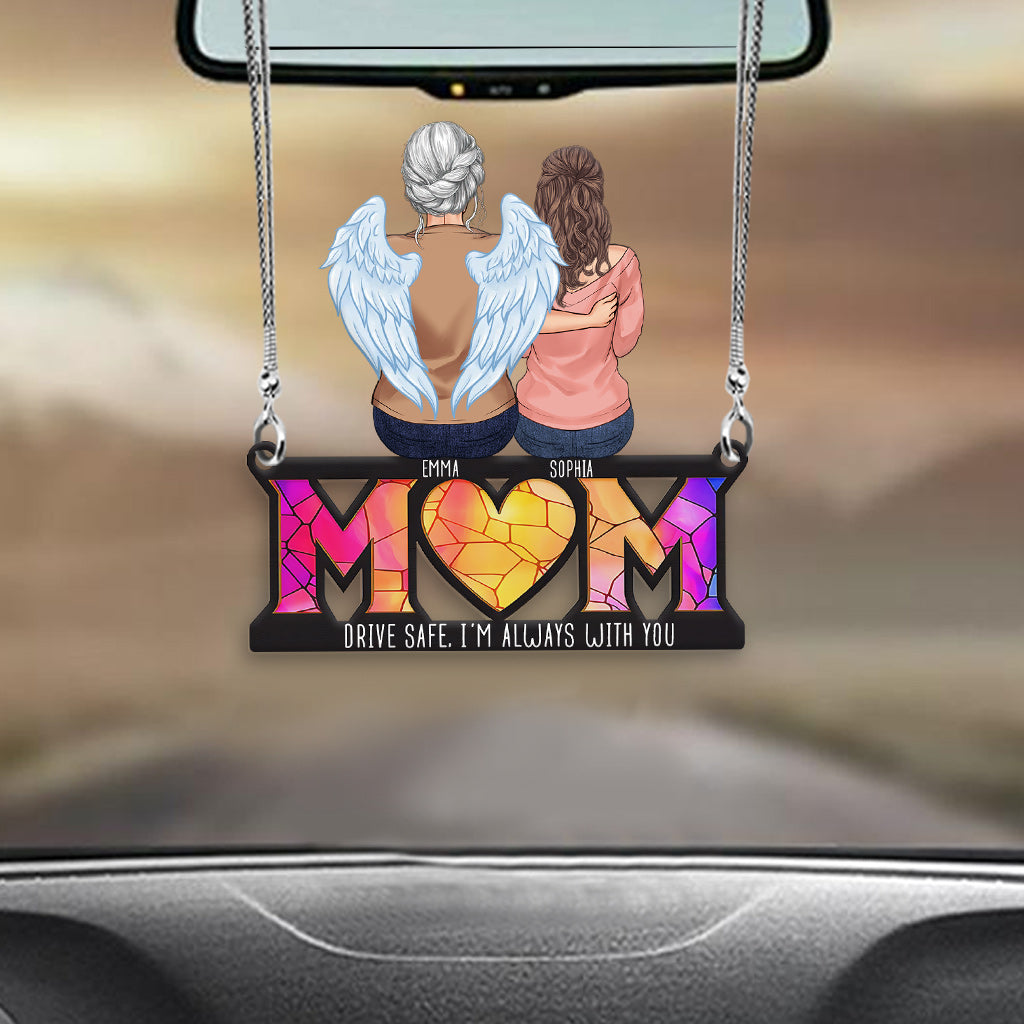Drive Safe I Love You - Personalized Memorial Transparent Car Ornament