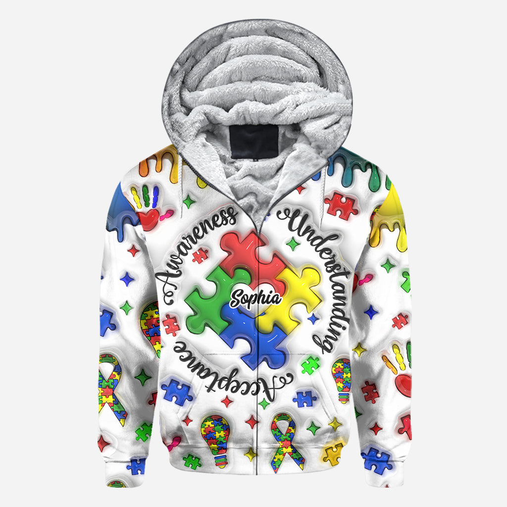 Autismus-Aufklärung – Personalisiertes T-Shirt mit Autismus-Aufklärung