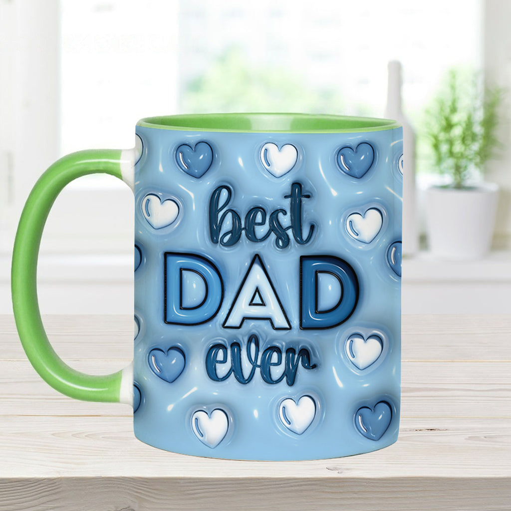 Best Dad Ever - Personalized Father Accent Mug