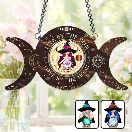 Wie oben, so unten – Personalisierter Hexen-Fensterhänger-Sonnenfänger 