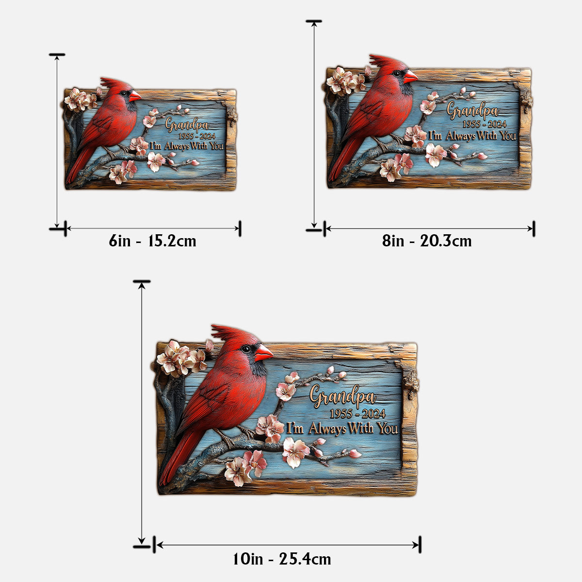 I'm Always With You - Personalized Memorial 2 Layered Wood Sign / Wood Plaque