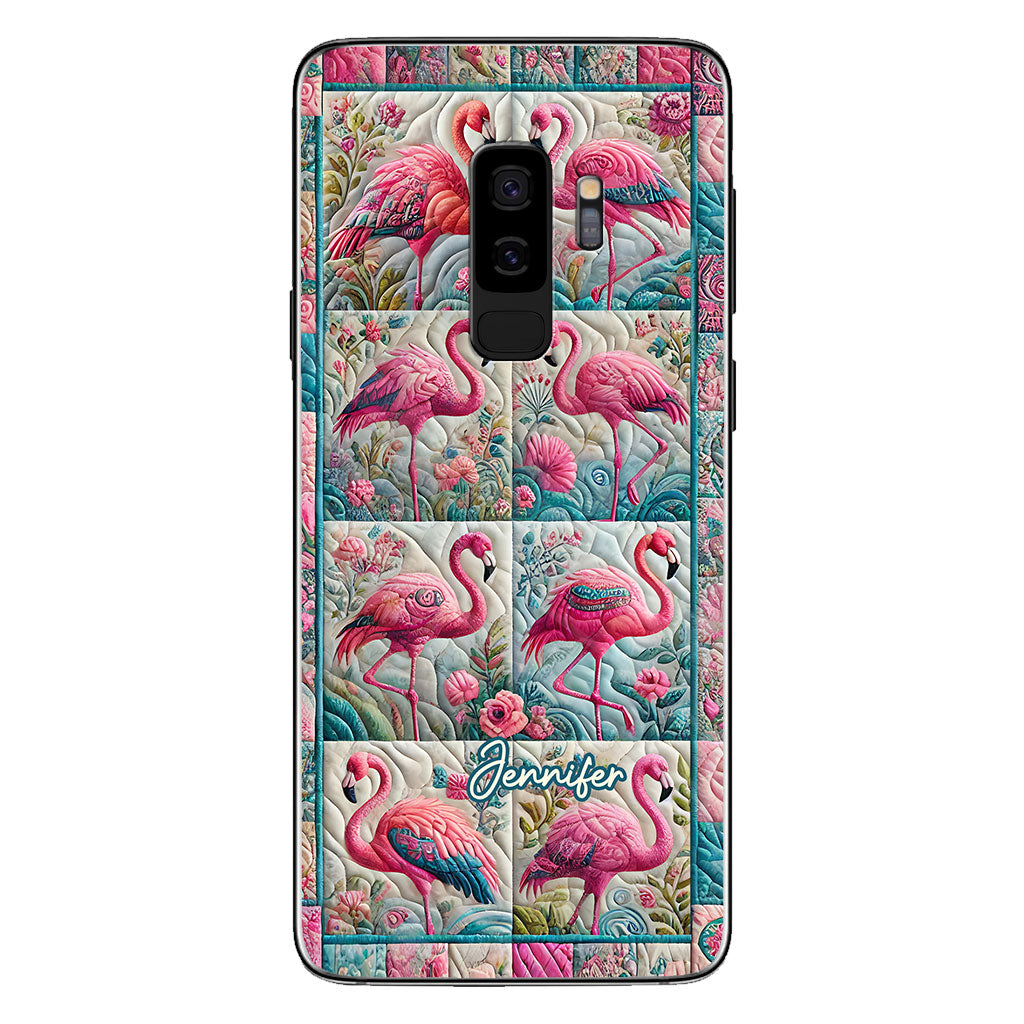 Vintage Flamingo – Personalisierte Flamingo-Handyhülle