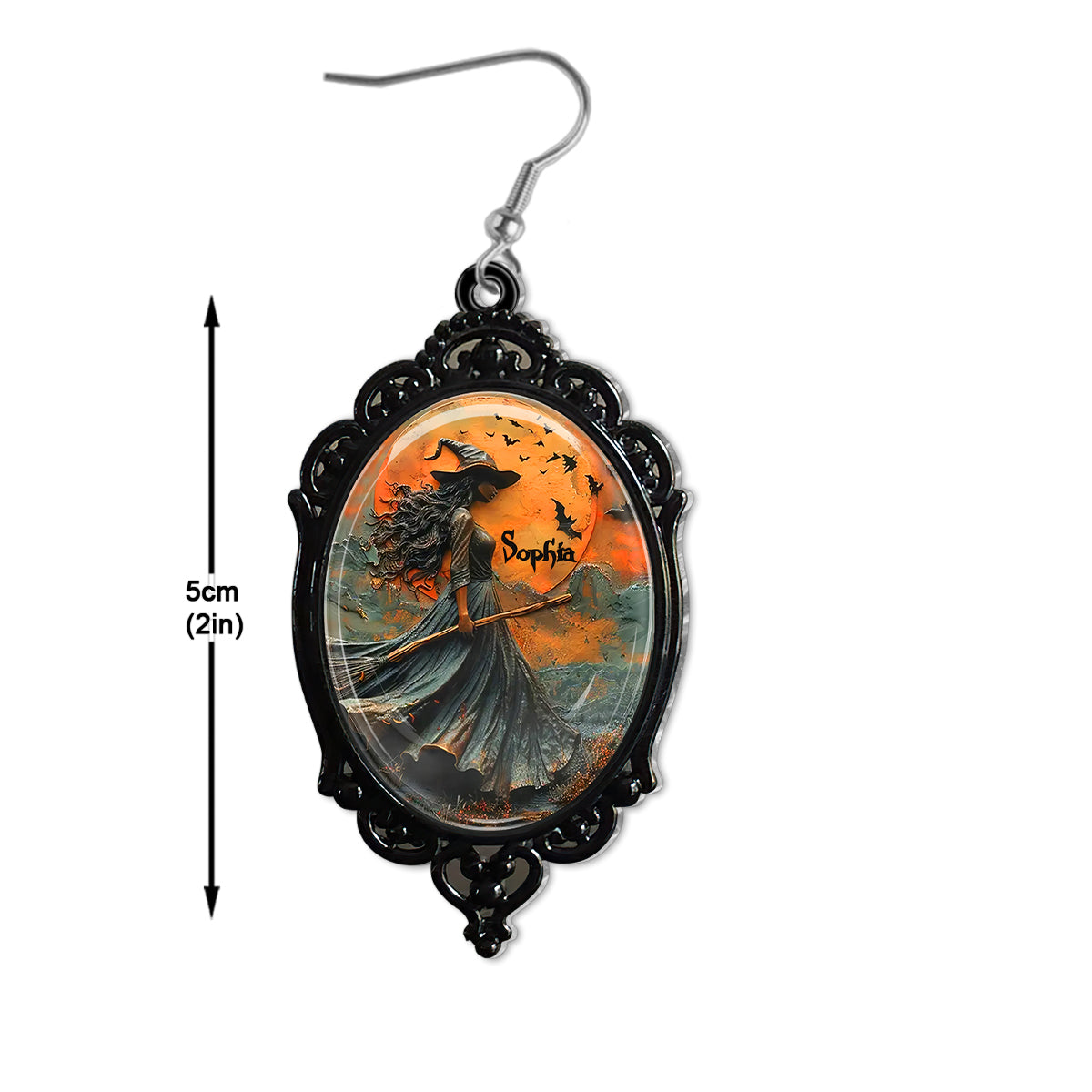 Beautiful Witch - Personalized Witch Earrings