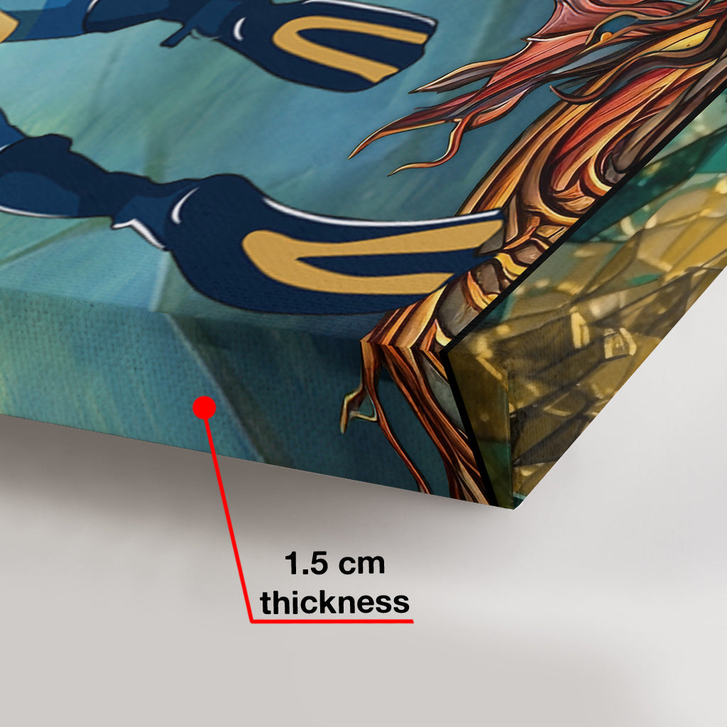 Du und ich und das Meer – Personalisierte Taucher-Leinwand und Poster