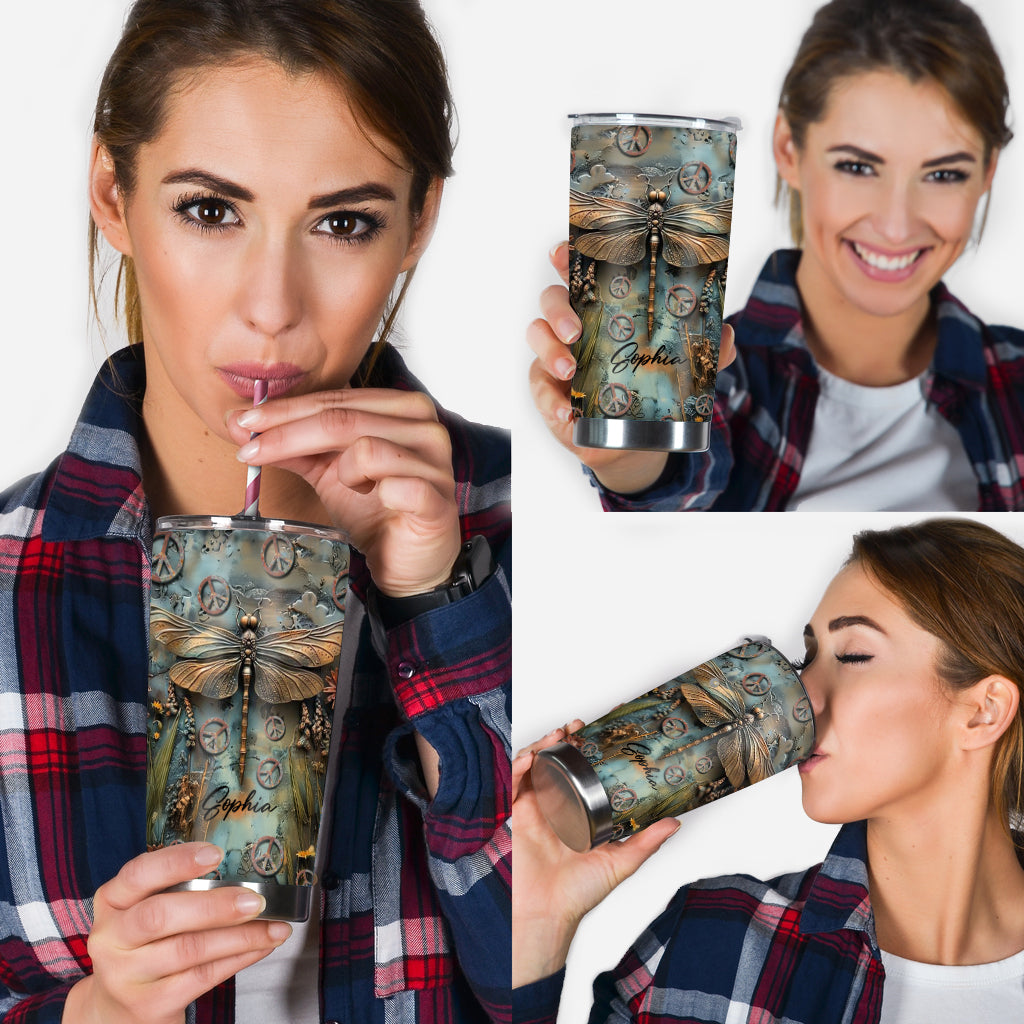 Let It Be – Personalisierter Hippie-Becher