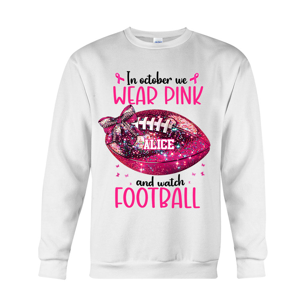 Im Oktober schauen wir zu – personalisiertes Fußball-T-Shirt und Hoodie
