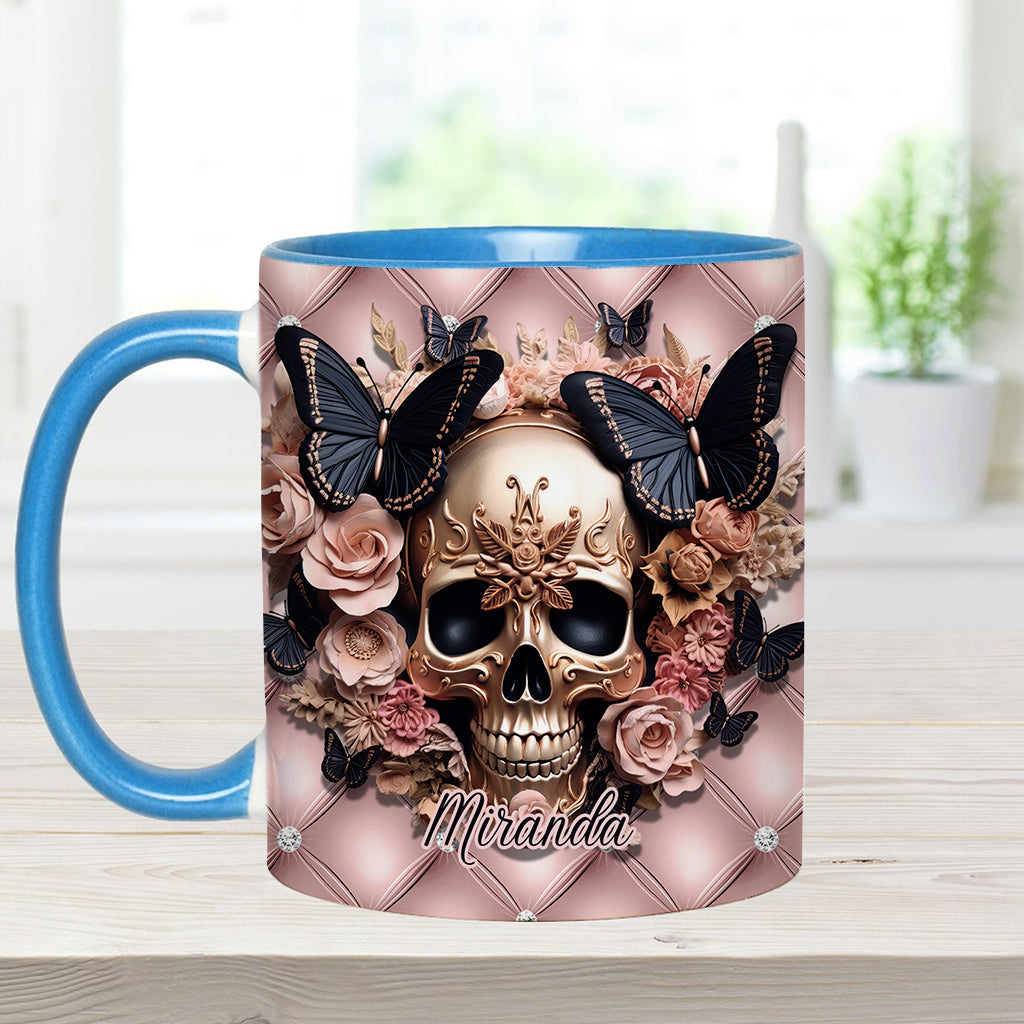 Fck This Fck That Fck You Fck Everything - Personalized Skull Accent Mug