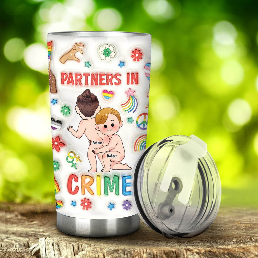 Partner in Crime – Personalisierter LGBT-Unterstützungsbecher