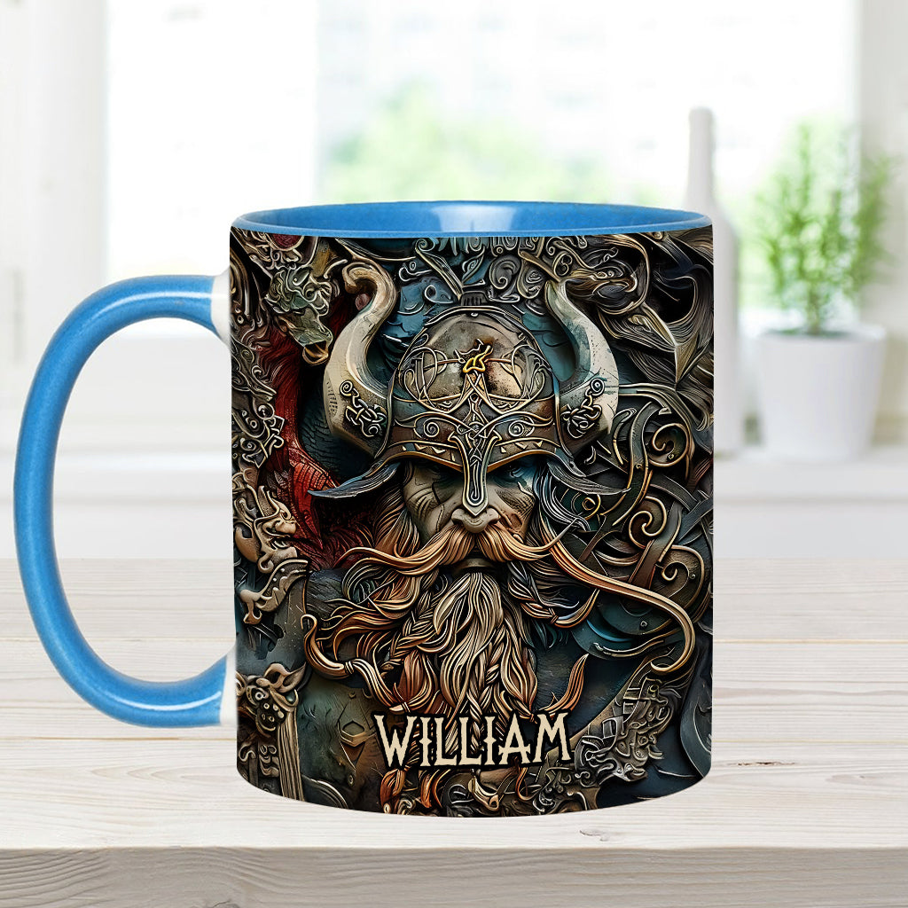 Vintage-Wikingerheld – Personalisierte Tasse mit Wikinger-Akzent