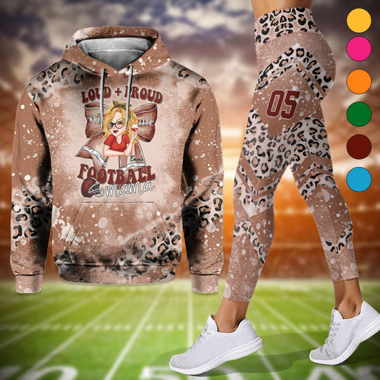 Lautstarker Fußball – Personalisierter Fußball-Hoodie und Leggings (beliebiger Titel)
