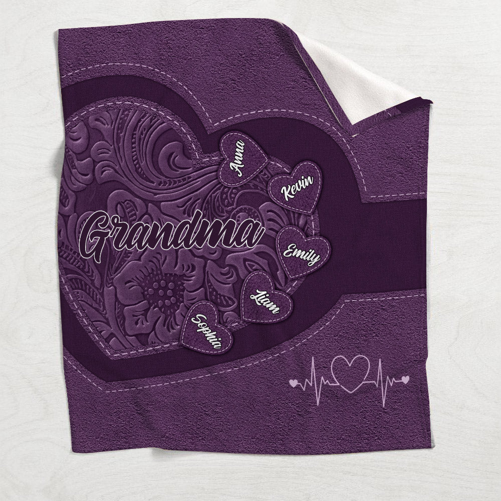 Omas Herz – Personalisierte Oma-Decke