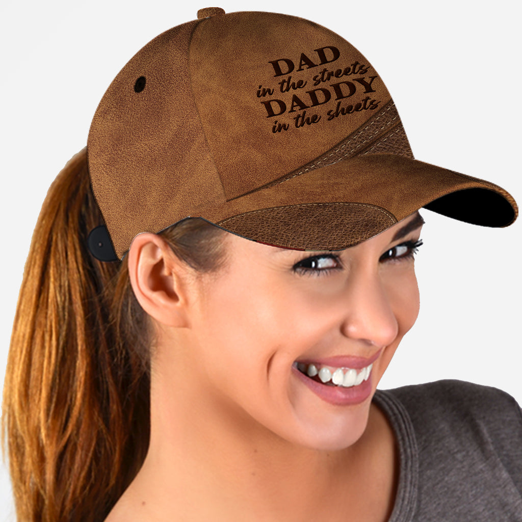 Papa auf der Straße, Papa im Bett – Personalisierte klassische Vaterkappe