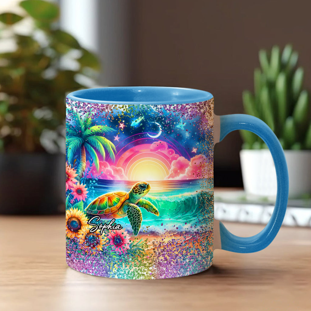 Love Turtles - Personalized Turtle Accent Mug