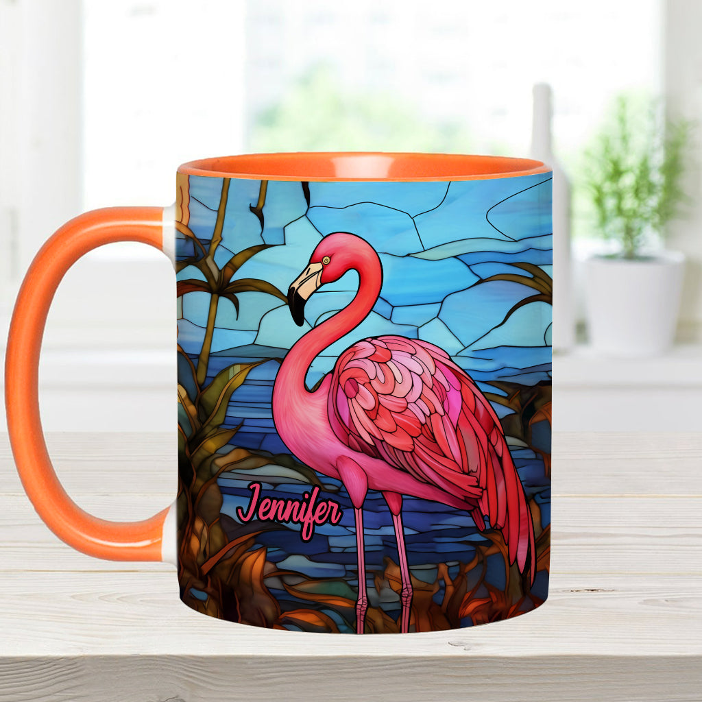 Personalisierte Tasse mit Flamingo-Motiv – Liebe Flamingos!