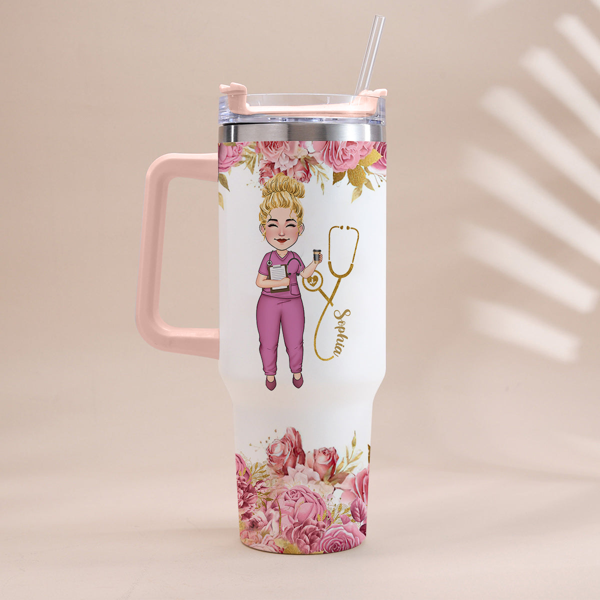 Nährwertangaben für Pflegekräfte – Personalisierter Pflegebecher mit Henkel