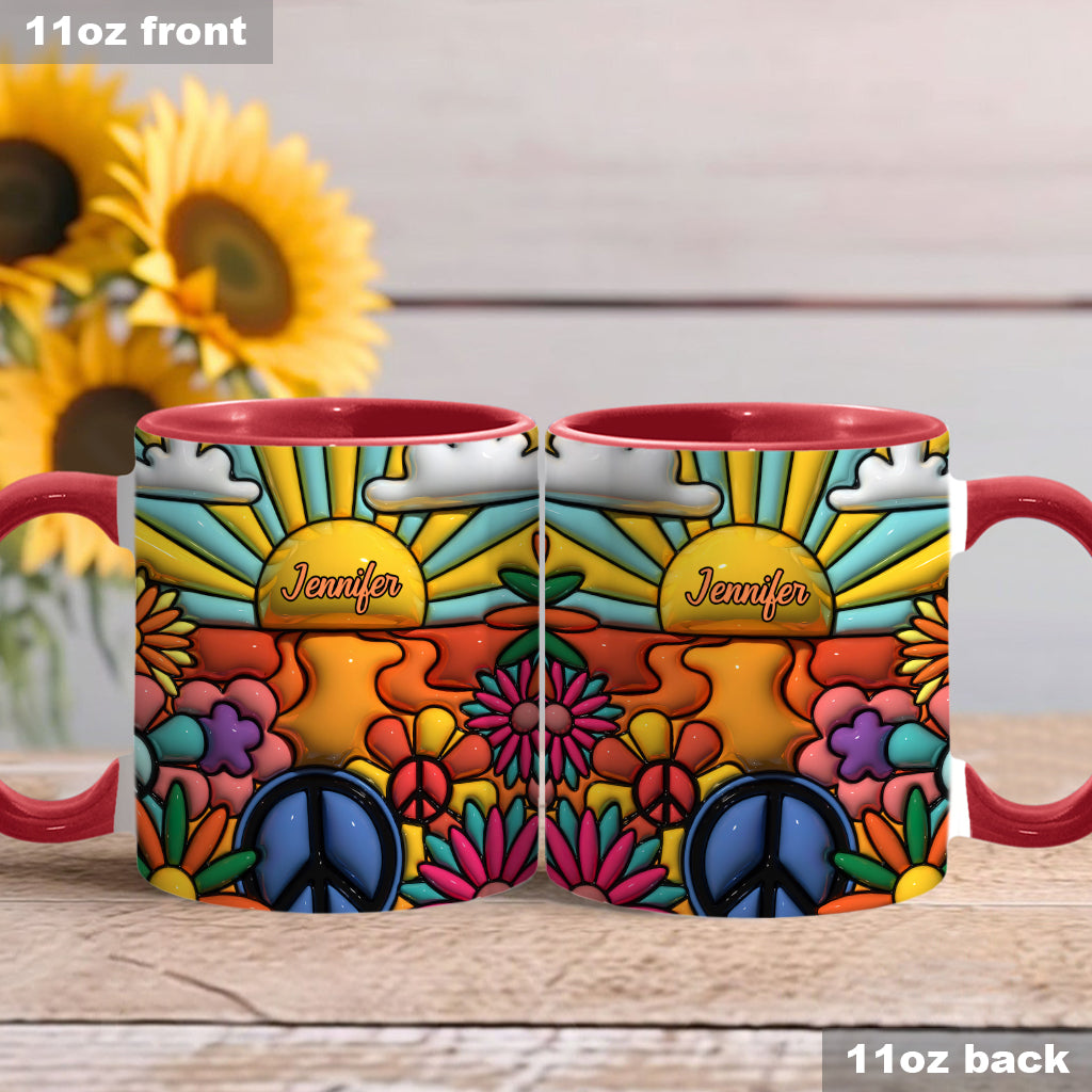 Hippie Soul – Personalisierte Tasse mit Hippie-Akzent