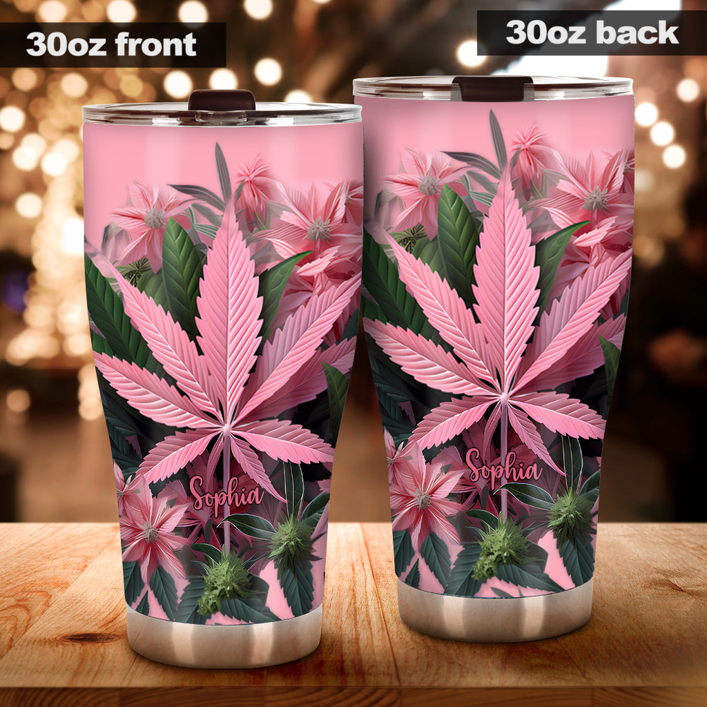 Pink Stoner Chick – Personalisierter Weed-Becher