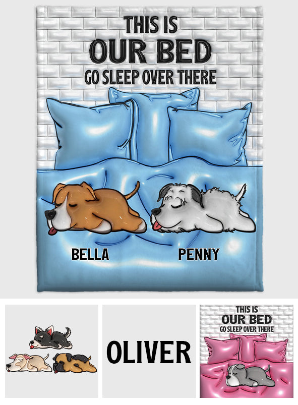 Das ist mein Bett – personalisierte Hundedecke