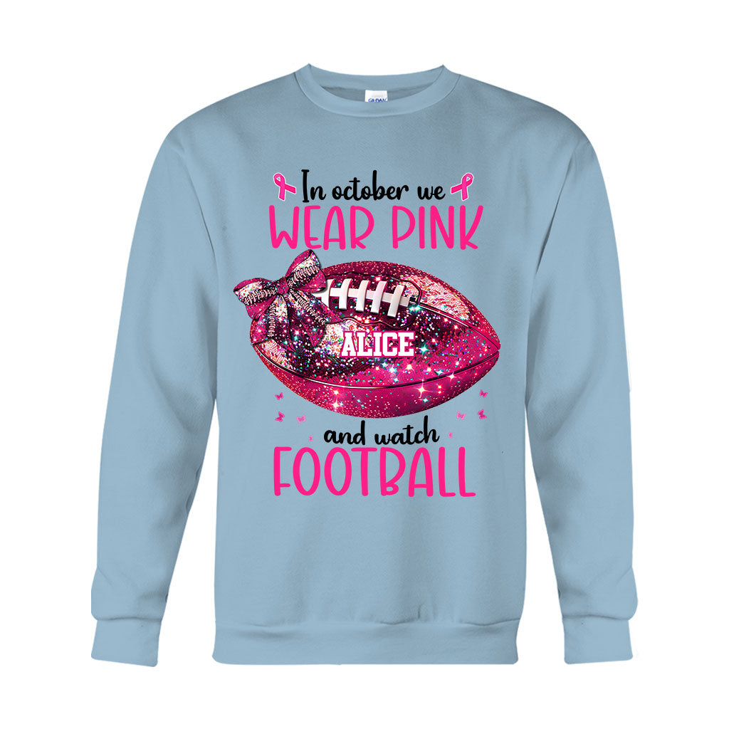 Im Oktober schauen wir zu – personalisiertes Fußball-T-Shirt und Hoodie