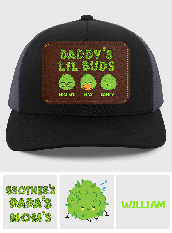 Dopest Dad Ever - Personalized Father Leather Patch Hat
