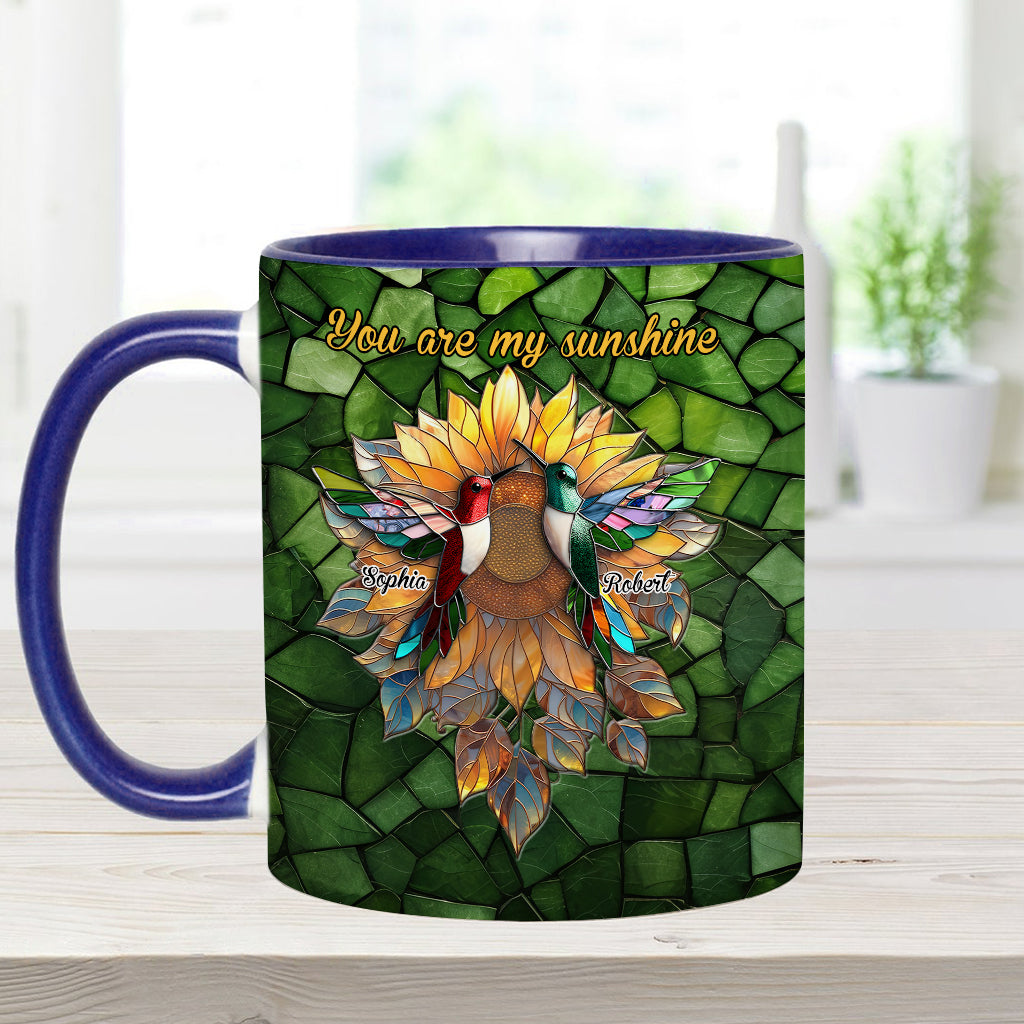 Du bist mein Sonnenschein – Personalisierte Tasse für Paare