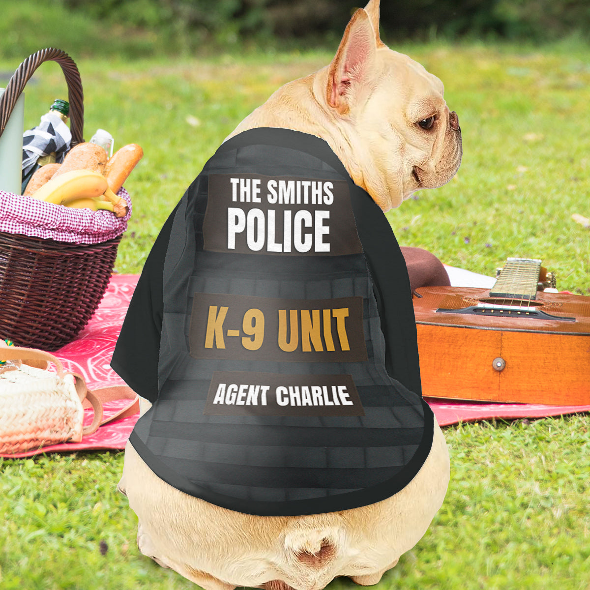 Polizeibeamter K9-Einheit Gefangener - Personalisiertes Hunde-Haustier-Shirt