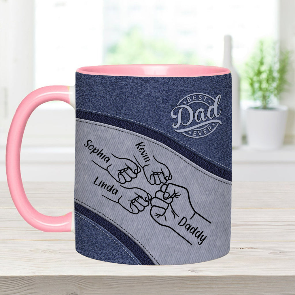 Bester Papa aller Zeiten - Personalisierte Tasse mit Vater-Akzent