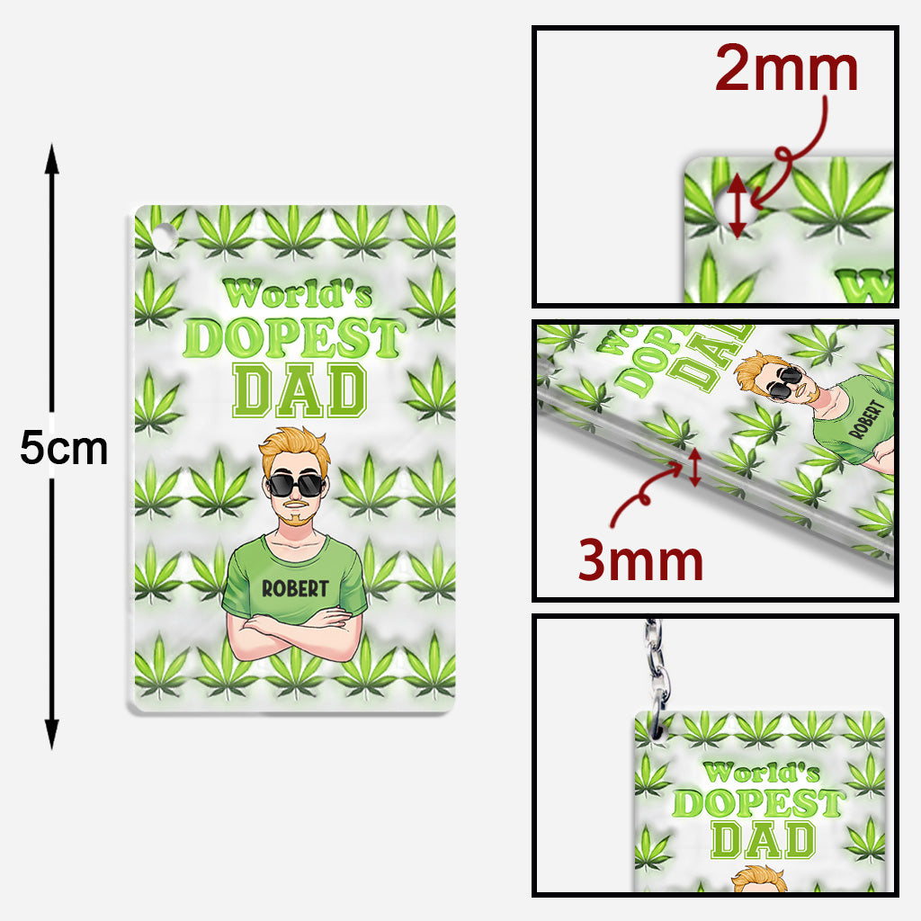 Der coolste Papa aller Zeiten – Personalisierter Schlüsselanhänger für Väter