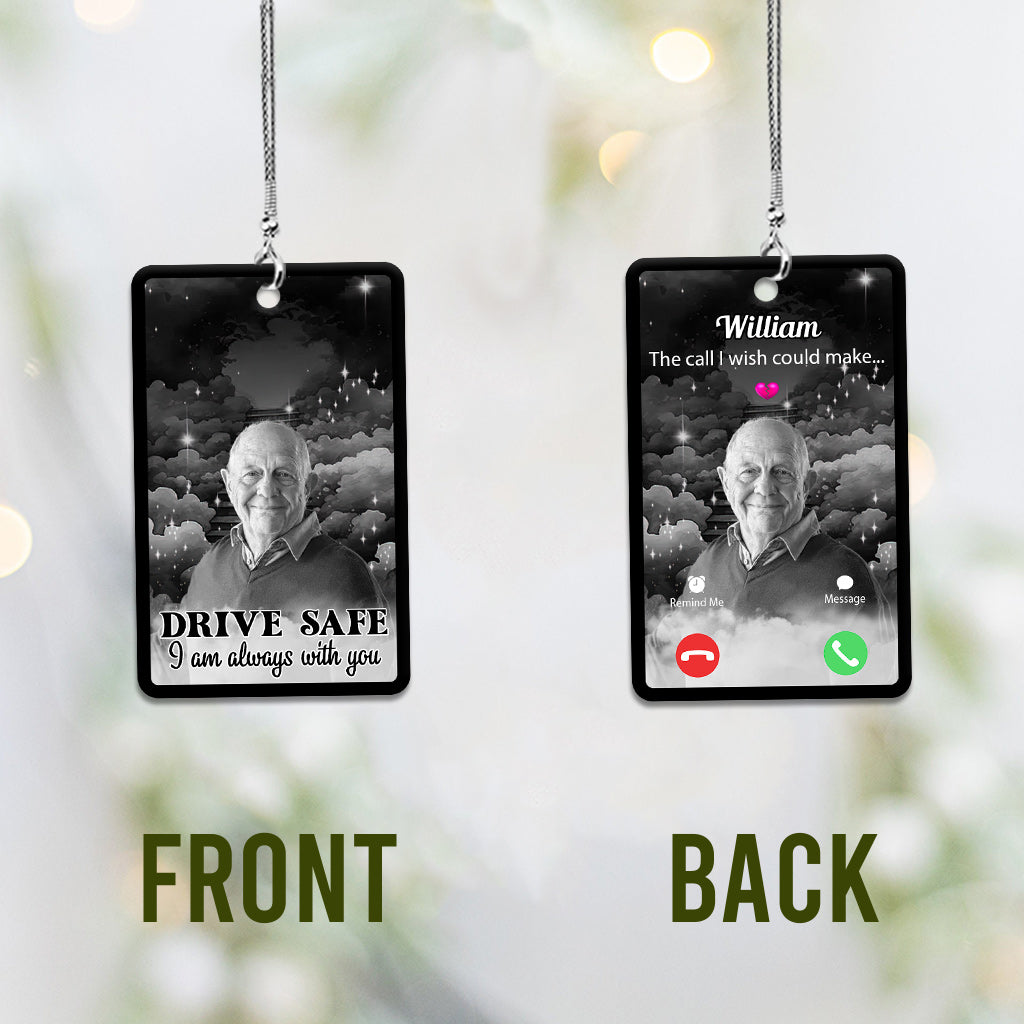 Der Anruf, den ich gerne angenommen hätte – Personalisierter Gedenk-Autoanhänger