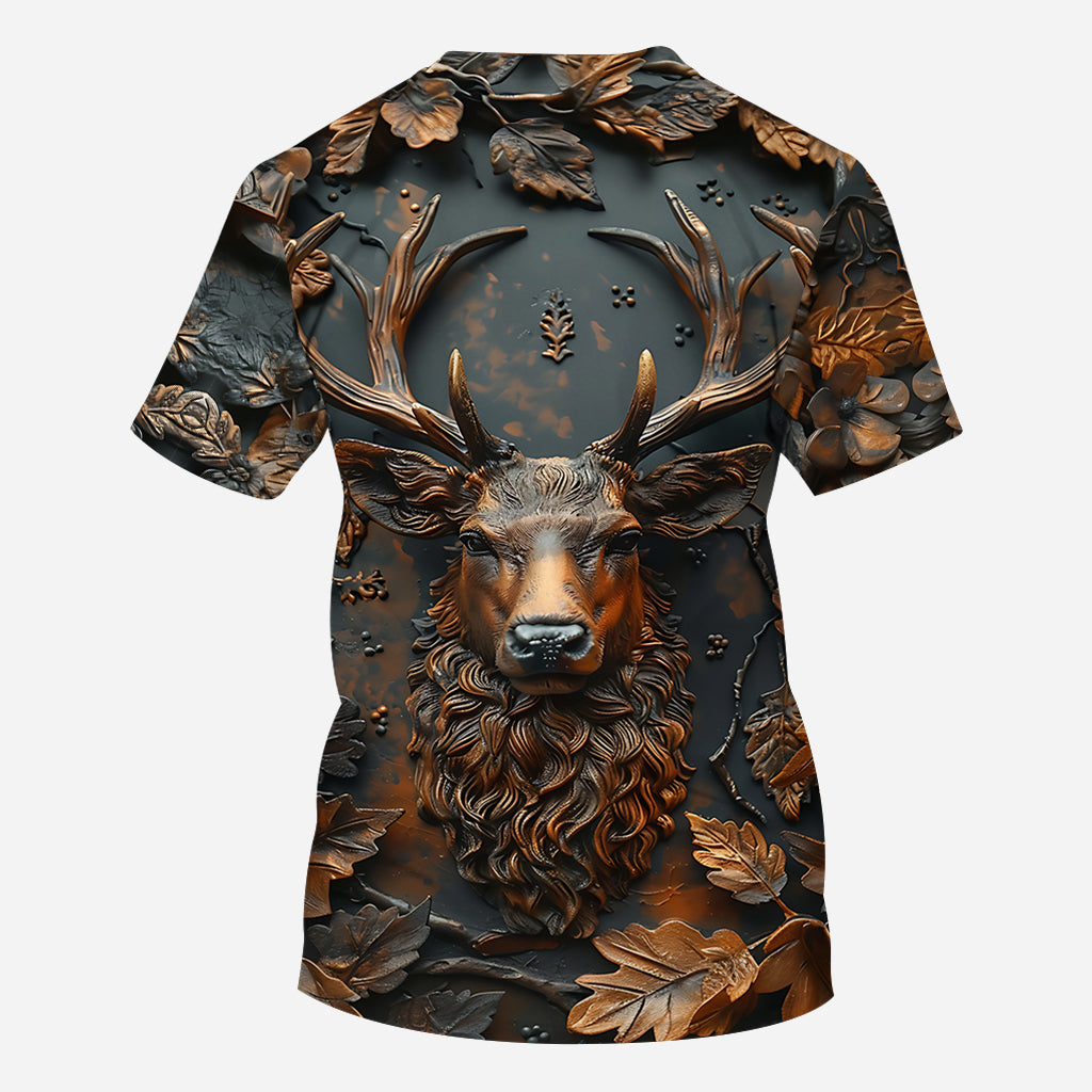 Cooles Hirsch-Shirt mit personalisiertem Jagdmotiv