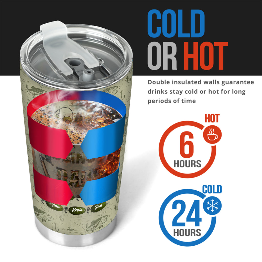 Begeistert vom Vater-/Opa-Sein... - Personalisierter Angelbecher