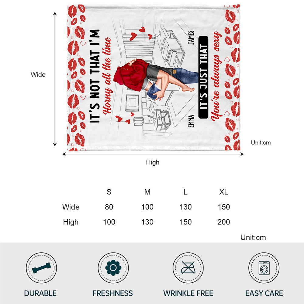 Es ist nicht so, dass ich ständig geil bin – personalisierte Pärchendecke